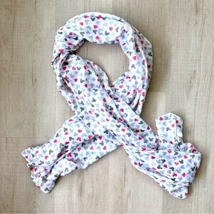 Disney Mickey icon and hearts scarf